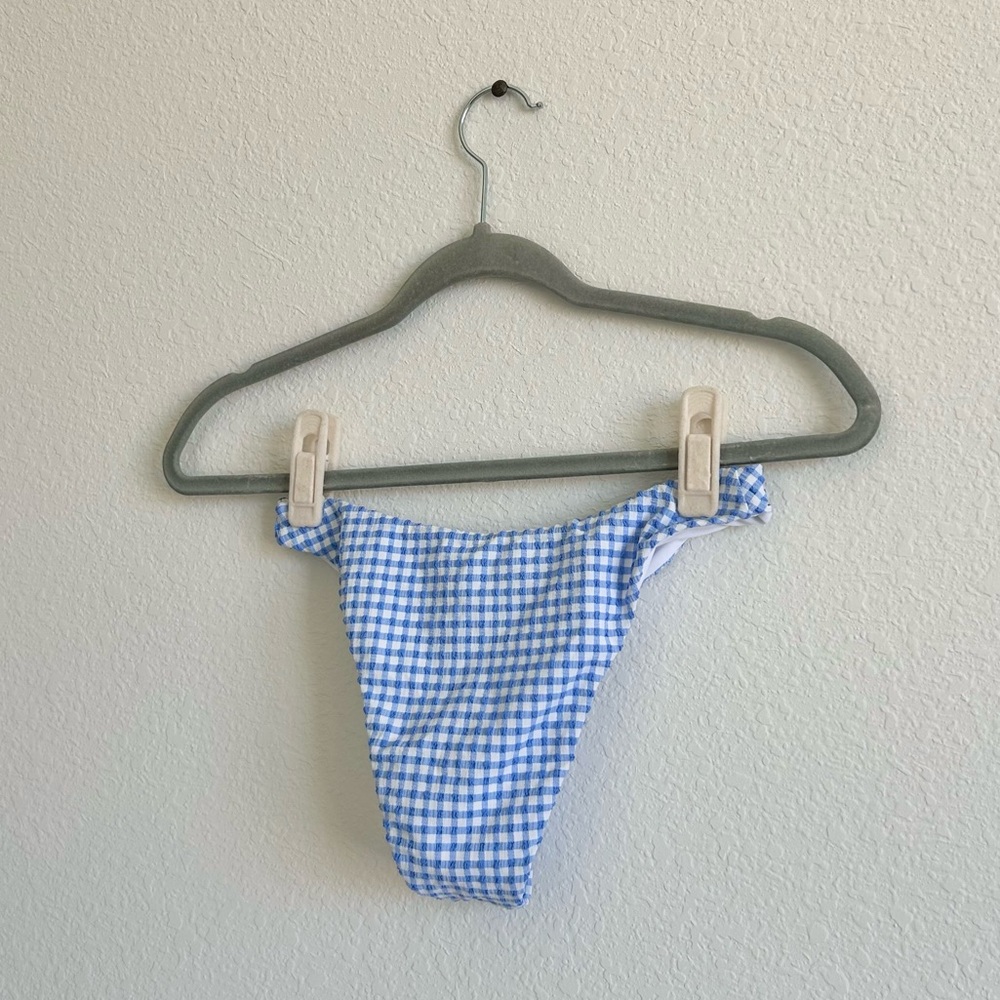 Tularosa Aster Top & Bottom Bikini in Blue Gingham - Picture 7 of 8